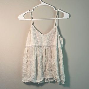 White flowy tank top